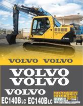 Kit Adesivos compatível Volvo EC140B LC + Etiquetas R502