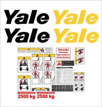 Kit Adesivos Compatível Yale 2500kg 22 Unid Kit Adesivos Compatível Yale 2500kg 22 Unid