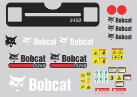 Kit Adesivos Completo Bobcat S450 Para Tratores