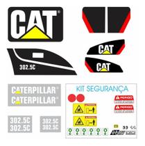 Kit Adesivos Completo Caterpillar 302.5c Máquinas Pesadas