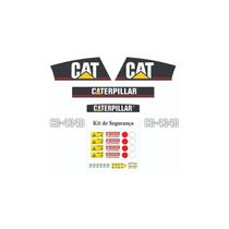 Kit Adesivos Completo compatível Caterpillar CB434D Preto Kit Adesivos Completo compatível Caterpillar CB434D Preto