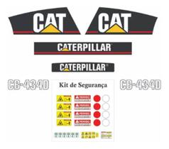 Kit Adesivos Completo Compatível Caterpillar CB434D