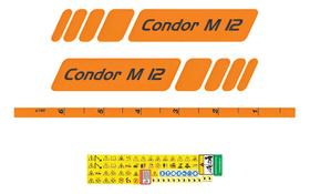 Kit Adesivos Completo Compatível Jacto Condor 600 AM12 Kit Adesivos Completo Compatível Jacto Condor 600 AM12