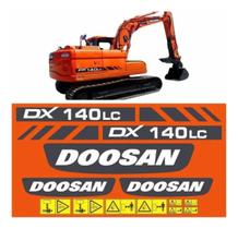 Kit Adesivos Completo SPTS Compatível Doosan DX140LC Kit Adesivos Completo SPTS Compatível Doosan DX140LC