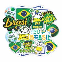 Kit Adesivos Copa Do Mundo 2026 Bandeira Brasil Rumo Hexa