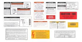 Kit Adesivos De Advertências Para Motor Ranger Stx
