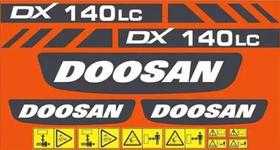 Kit Adesivos - Doosan Dx140 Lc Kit Adesivos - Doosan Dx140 Lc