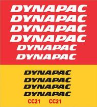 Kit Adesivos - Dynapac Cc-21 Para Rolo Compactador