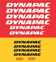 Kit Adesivos - Dynapac Cc-21 Para Rolo Compactador