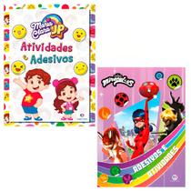 Kit Adesivos e Atividades - Maria Clara e JP + Ladybug