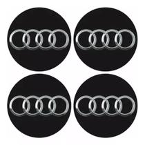 Kit Adesivos Emblema Calota 70mm Carro Audi Preto Resinado Kit Adesivos Emblema Calota 70mm Carro Audi Preto Resinado