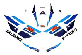 Kit Adesivos Emblema compatível Suzuki GSX-R1000 2013 Branco