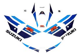 Kit Adesivos Emblema compatível Suzuki GSXR1000 2013 Branco