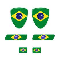 Kit Adesivos Emblema Escudo Placa Coluna Bandeiras Resinadas