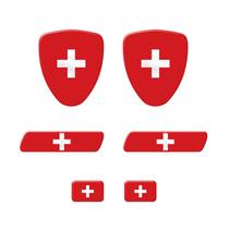 Kit Adesivos Emblema Escudo Placa Coluna Bandeiras Resinadas