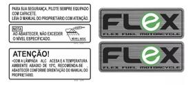 Kit Adesivos Emblema Flex E Abastecimento Honda Cg 125 150 Kit Adesivos Emblema Flex E Abastecimento Honda Cg 125 150