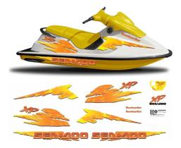 Kit Adesivos Emblema ORAJET compatível Sea-Doo XP 95/96
