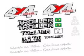 Kit Adesivos Emblema Troller T4 2007 Preto TLR061 Kit Adesivos Emblema Troller T4 2007 Preto TLR061
