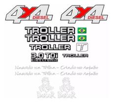 Kit Adesivos Emblema Troller T4 4x4 Diesel 3.0 Tdi 2006 Kit Adesivos Emblema Troller T4 4x4 Diesel 3.0 Tdi 2006