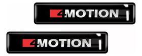 Kit Adesivos Emblemas Lateral Coluna Amarok 4motion Resinado