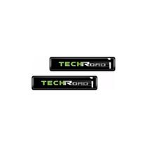 Kit Adesivos Emblemas Lateral Coluna Duster Techroad Resinado