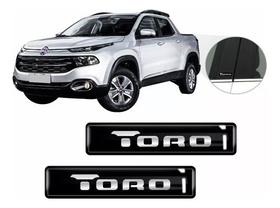 Kit Adesivos Emblemas Lateral Coluna Fiat Toro Resinado 3d Kit Adesivos Emblemas Lateral Coluna Fiat Toro Resinado 3d