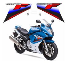 Kit Adesivos Emblemas Suzuki GSX 650F 2011 Azul