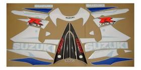 Kit Adesivos Emblemas Suzuki Gsxr 750 2002 Moto Azul/branca