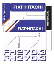 Kit Adesivos Escavadeira Com Fiat Hitachi Fh 270