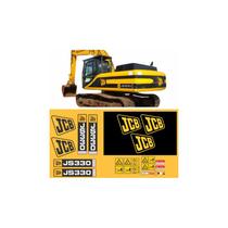 Kit Adesivos Escavadeira Compatível JCB JS330 LC Kit Adesivos Escavadeira Compatível JCB JS330 LC