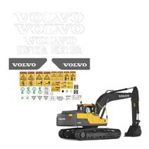 Kit Adesivos Escavadeira Compatível Volvo EC210DL Branco Kit Adesivos Escavadeira Compatível Volvo EC210DL Branco