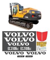 Kit Adesivos Escavadeira Volvo Ec210Blc Prime + Etiquetas