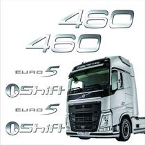 Kit Adesivos Euro 5 460 I.shift Volvo Fh 20102015 Cromado