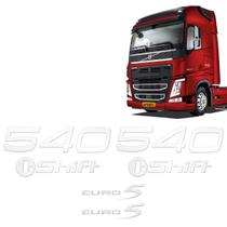 Kit Adesivos Euro 5 540 I.shift Volvo Fh 2010/2015 Cromado Kit Adesivos Euro 5 540 I.shift Volvo Fh 2010/2015 Cromado