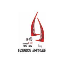 Kit Adesivos Evinrude E-TEC 50HP Compatível Motor de Popa Kit Adesivos Evinrude E-TEC 50HP Compatível Motor de Popa
