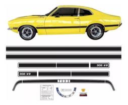 Kit Adesivos Faixa E Motor Ford Maverick V8 Gt Fase1 Gtf1Kit Kit Adesivos Faixa E Motor Ford Maverick V8 Gt Fase1 Gtf1Kit