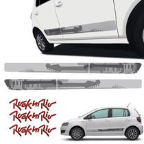 Kit Adesivos Faixa Lateral E Emblema Fox Rock In Rio Grafite