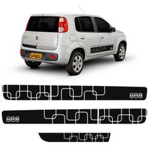 Kit Adesivos Faixa Lateral Novo Uno Vivace Evo Curvas 2012