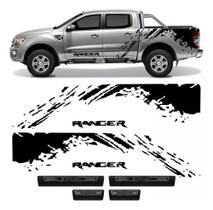Kit Adesivos Faixa Lateral + Soleira Porta Ford Ranger Kit08 Kit Adesivos Faixa Lateral + Soleira Porta Ford Ranger Kit08