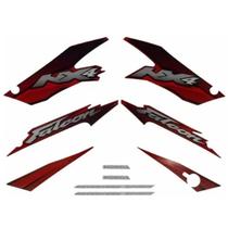 Kit Adesivos Faixa Nx 400 Falcon Vermelha 2002 Jogo Adesivo