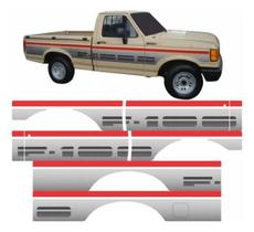 Kit Adesivos Faixas Laterais Compatível Ford F1000 1000Vp