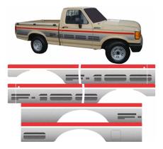 Kit Adesivos Faixas Laterais Compatível Ford F1000 1000vp