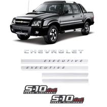 Kit Adesivos Faixas S10 Executive 4x4 Preta Turbo Eletronic Kit Adesivos Faixas S10 Executive 4x4 Preta Turbo Eletronic