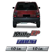 Kit Adesivos Fiat Uno Mille Ep 1.0 i.e Emblemas Resinado - SPORTINOX