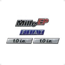 Kit Adesivos Fiat Uno Mille Ep 1.0 i.e Emblemas Resinado