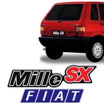 Kit Adesivos Fiat Uno Mille Sx Resinado Modelo Original