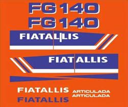 Kit Adesivos Fiatallis Fg140 Articulada Para Motoniveladora