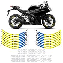 Kit Adesivos/filetes Roda Yamaha Yzf R3 Refletivo Amarelo Kit Adesivos/filetes Roda Yamaha Yzf R3 Refletivo Amarelo