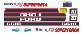 Kit Adesivos Ford 6610 Série 30 Superforça Dual Power