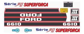 Kit Adesivos Ford 6610 Série 30 Superforça Dual Power